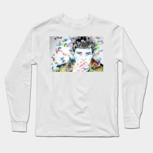 IAN CURTIS watercolor portrait .1 Long Sleeve T-Shirt